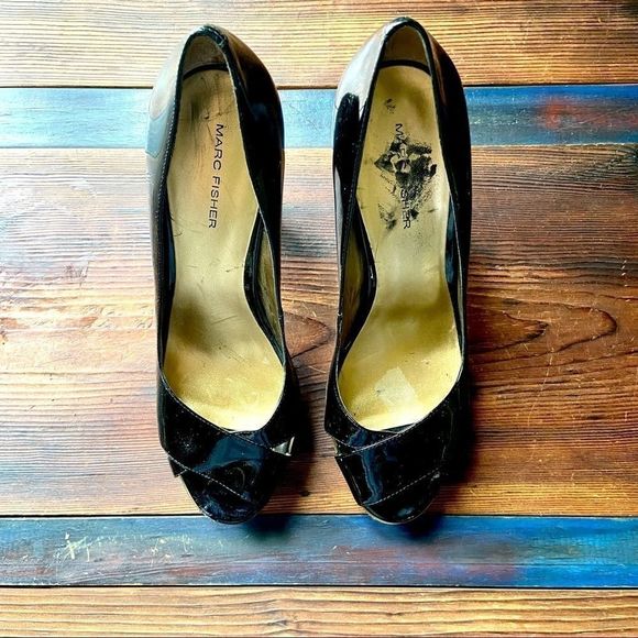 Marc Fisher Patent Leather Heels Size 9 - Picture 10 of 13